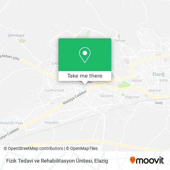 Fizik Tedavi ve Rehabilitasyon Ünitesi map