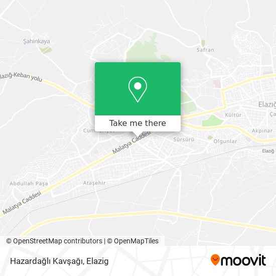 Hazardağlı Kavşağı map