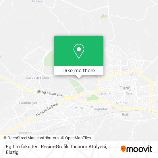 Eğitim fakültesi Resim-Grafik Tasarım Atölyesi map