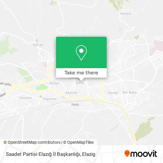 Saadet Partisi Elazığ İl Başkanlığı map