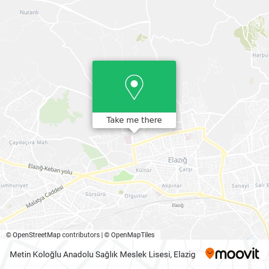 Metin Koloğlu Anadolu Sağlık Meslek Lisesi map