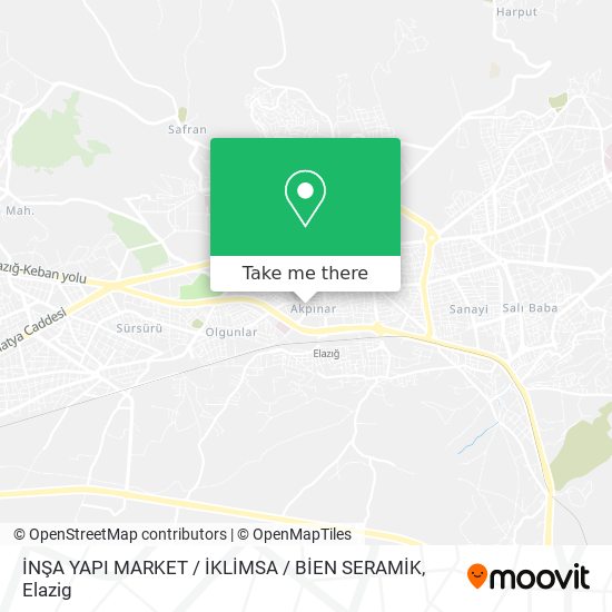 İNŞA YAPI MARKET / İKLİMSA / BİEN SERAMİK map