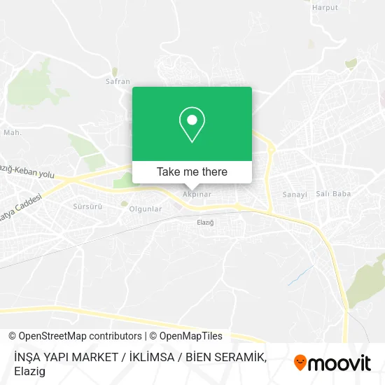 İNŞA YAPI MARKET / İKLİMSA / BİEN SERAMİK map