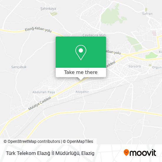 Türk Telekom Elazığ İl Müdürlüğü map