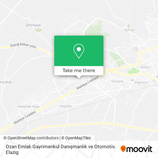 Ozan Emlak Gayrimenkul Danışmanlık ve Otomotiv map