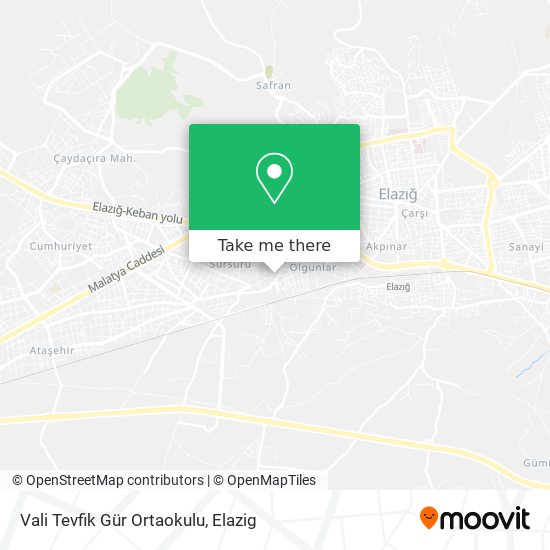 Vali Tevfik Gür Ortaokulu map