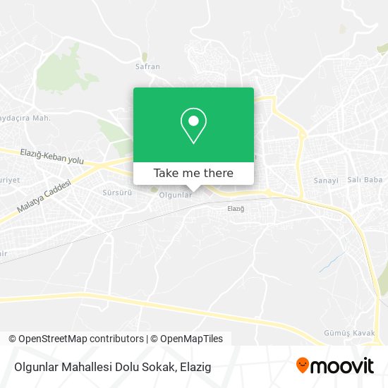 Olgunlar Mahallesi Dolu Sokak map