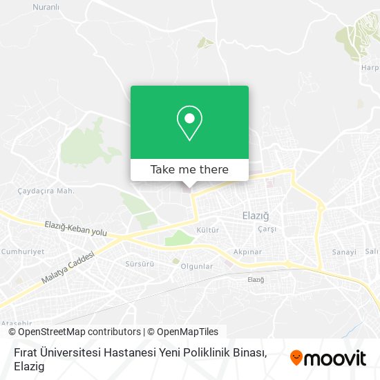 Fırat Üniversitesi Hastanesi Yeni Poliklinik Binası map