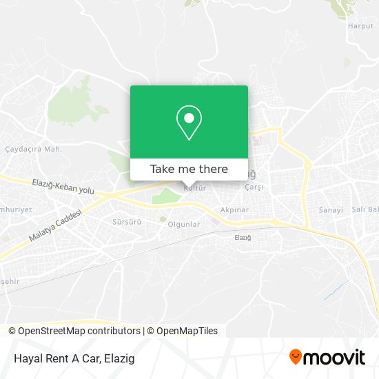 Hayal Rent A Car map