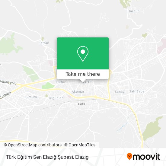 Türk Eğitim Sen Elazığ Şubesi map