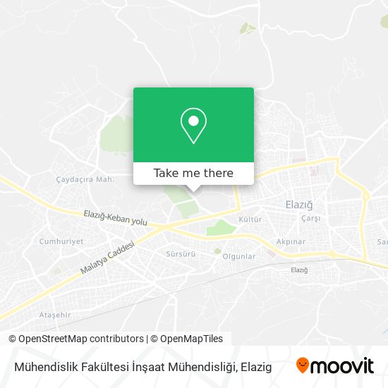 Mühendislik Fakültesi İnşaat Mühendisliği map