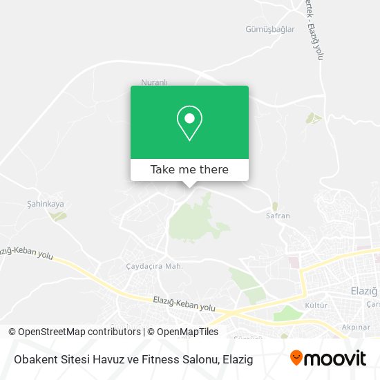 Obakent Sitesi Havuz ve Fitness Salonu map