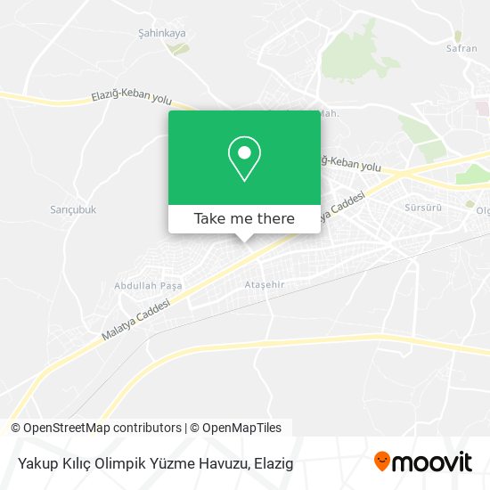 Yakup Kılıç Olimpik Yüzme Havuzu map