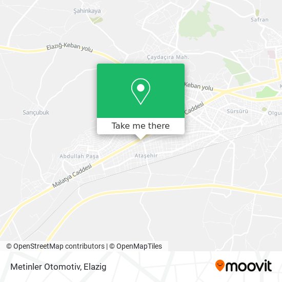 Metinler Otomotiv map
