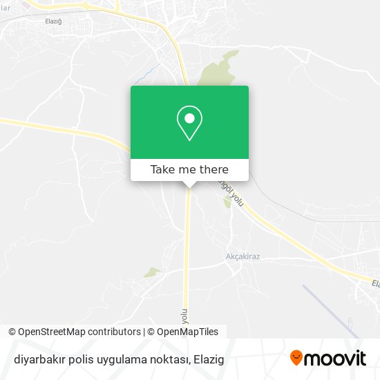 diyarbakır polis uygulama noktası map