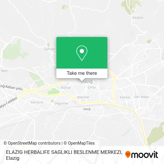 ELAZIG HERBALIFE SAGLIKLI BESLENME MERKEZI map