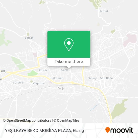 YEŞİLKAYA BEKO MOBİLYA PLAZA map