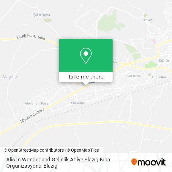 Alis İn Wonderland Gelinlik Abiye Elazığ Kına Organizasyonu map