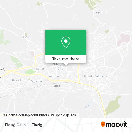 Elazığ Gelinlik map