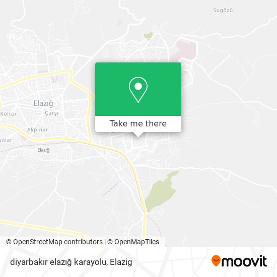 diyarbakır elazığ karayolu map