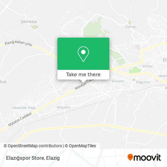 Elazığspor Store map