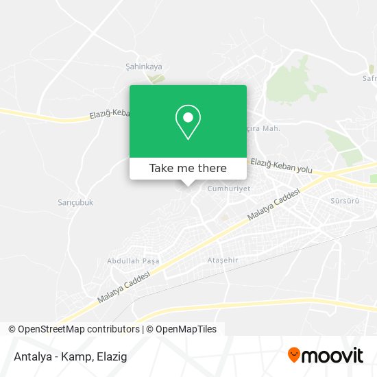 Antalya - Kamp map