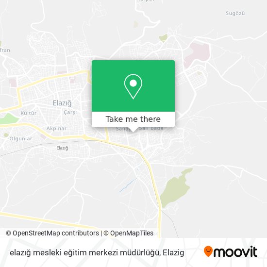 elazığ mesleki eğitim merkezi müdürlüğü map