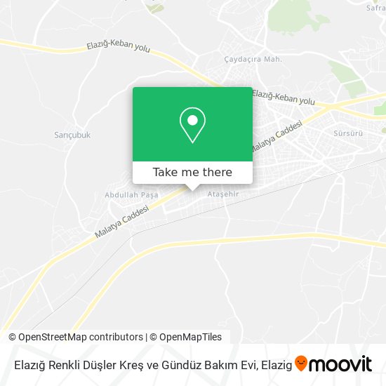 Elazığ Renkli Düşler Kreş ve Gündüz Bakım Evi map