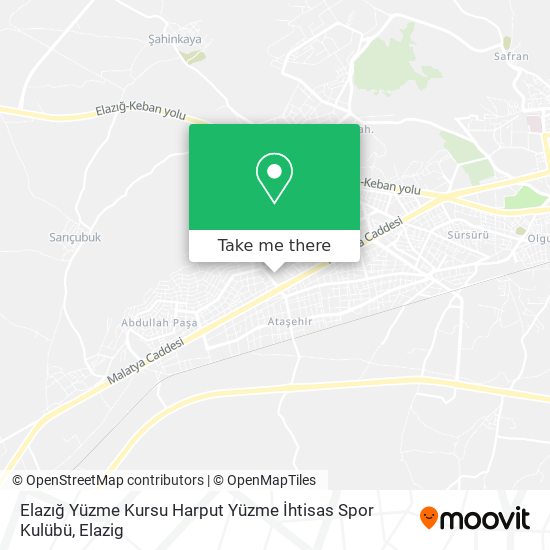 Elazığ Yüzme Kursu Harput Yüzme İhtisas Spor Kulübü map