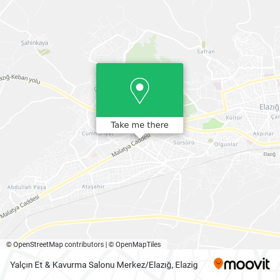Yalçın Et & Kavurma Salonu Merkez / Elazığ map