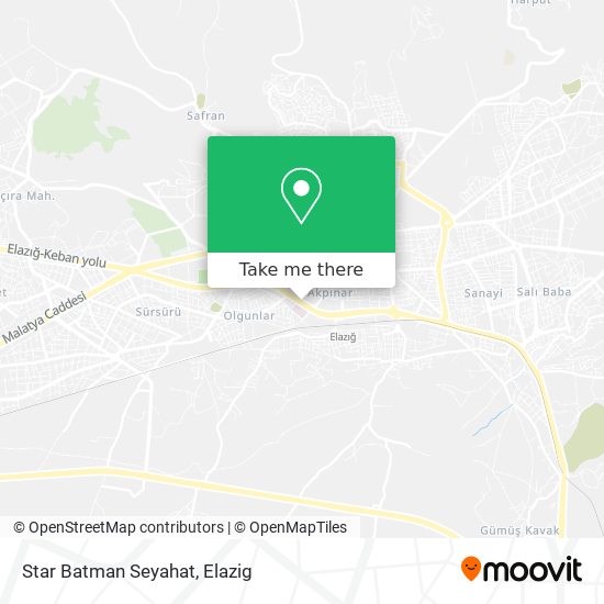 Star Batman Seyahat map
