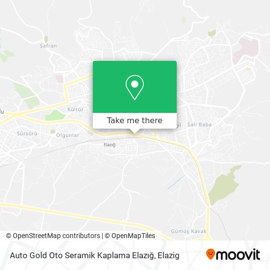 Auto Gold Oto Seramik Kaplama Elazığ map