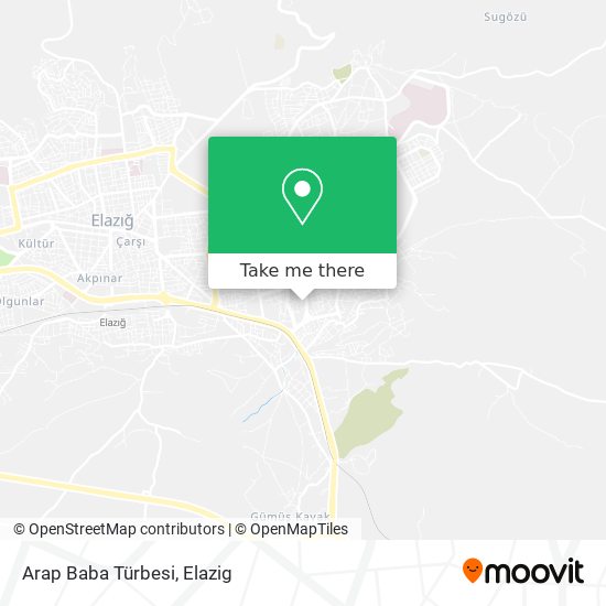 Arap Baba Türbesi map