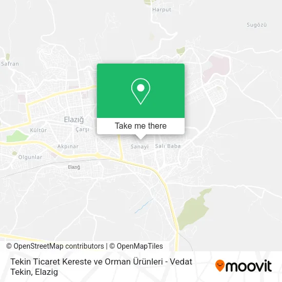 Tekin Ticaret Kereste ve Orman Ürünleri - Vedat Tekin map