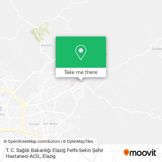 T. C. Sağlık Bakanlığı Elazığ Fethi Sekin Şehir Hastanesi-ACİL map