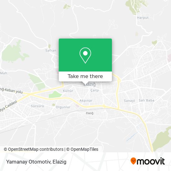 Yamanay Otomotiv map
