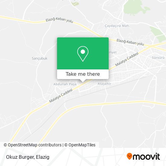 Okuz Burger map