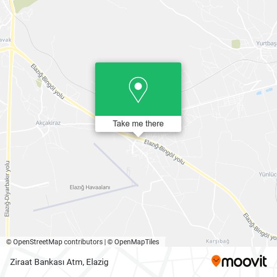 Ziraat Bankası Atm map