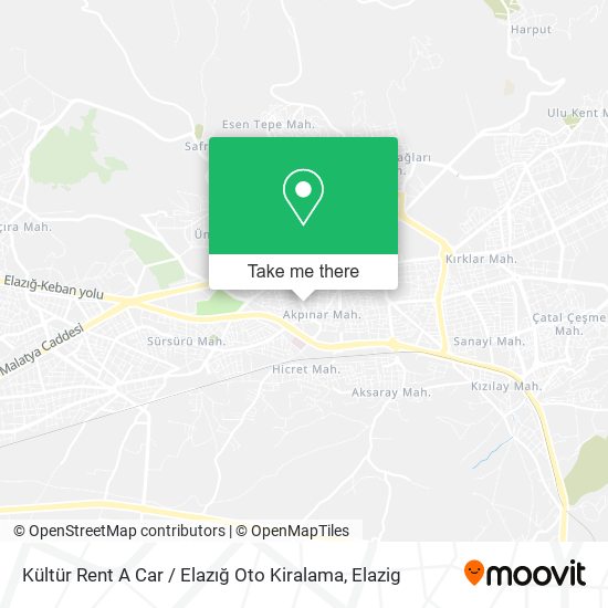 Kültür Rent A Car / Elazığ Oto Kiralama map