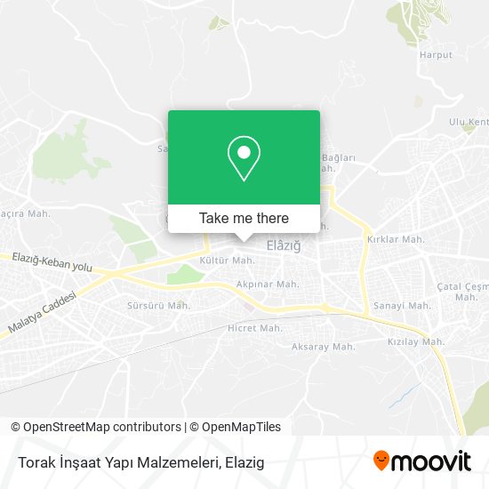 Torak İnşaat Yapı Malzemeleri map