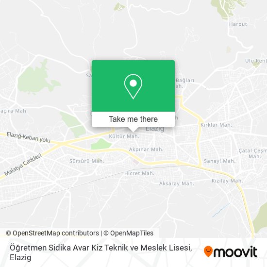 Öğretmen Sidika Avar Kiz Teknik ve Meslek Lisesi map