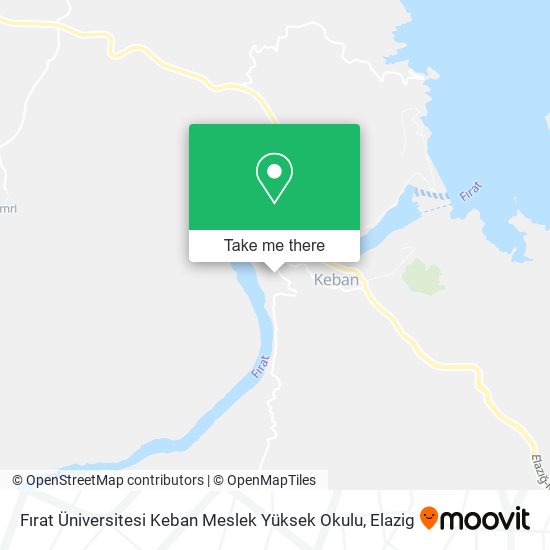 Fırat Üniversitesi Keban Meslek Yüksek Okulu map