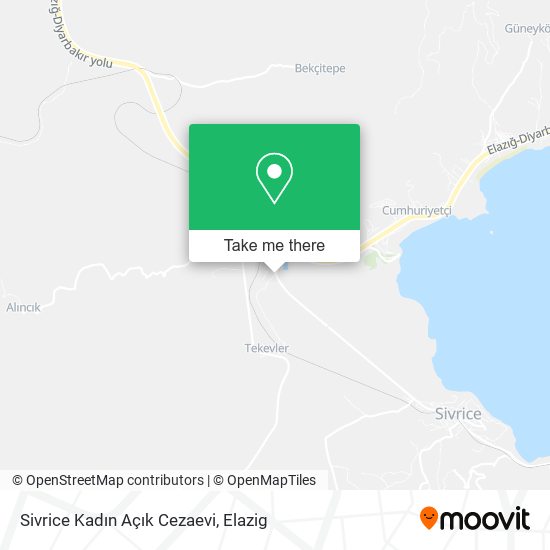 Sivrice Kadın Açık Cezaevi map