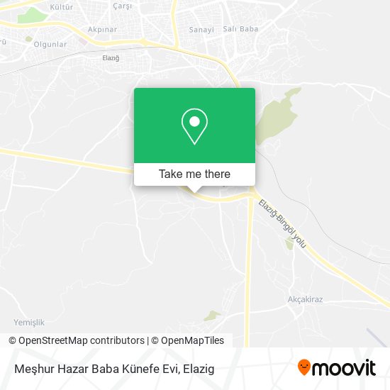 Meşhur Hazar Baba Künefe Evi map