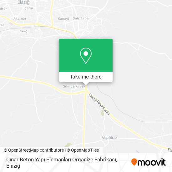 Çınar Beton Yapı Elemanları Organize Fabrikası map