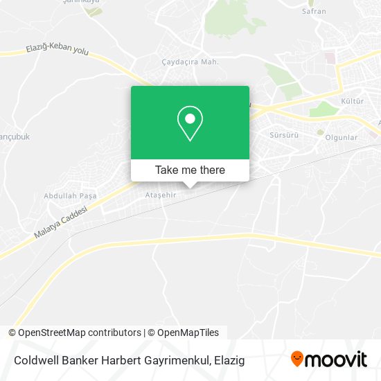 Coldwell Banker Harbert Gayrimenkul map