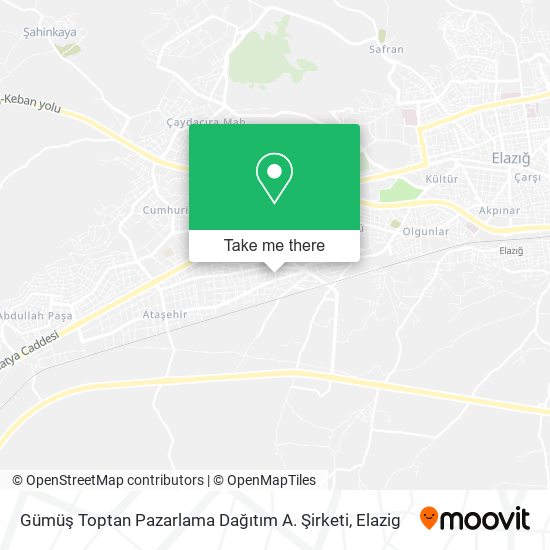 Gümüş Toptan Pazarlama Dağıtım A. Şirketi map