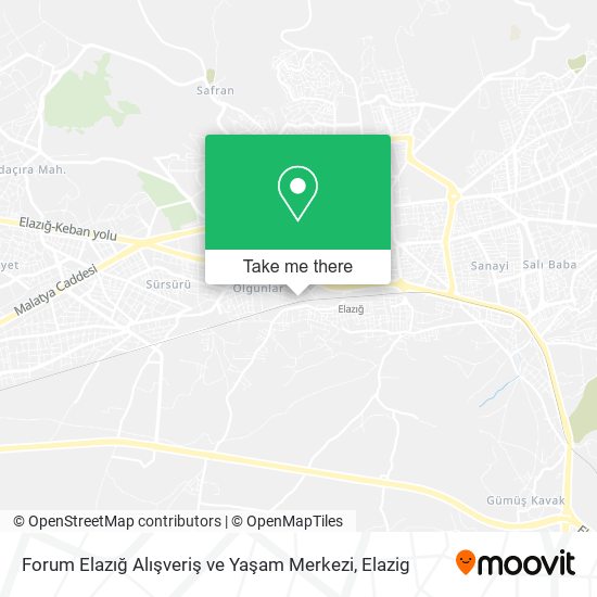 Forum Elazığ Alışveriş ve Yaşam Merkezi map