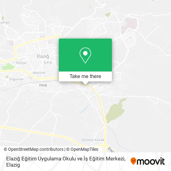 Elazığ Eğitim Uygulama Okulu ve İş Eğitim Merkezi map
