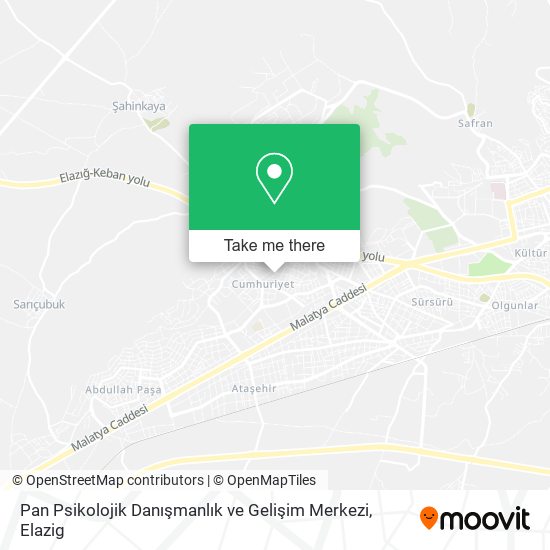 Pan Psikolojik Danışmanlık ve Gelişim Merkezi map